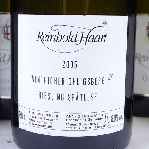 672 - 6 bottles of Mosel Spatlese, 2005 Reinhold Haart, Ohligsberger, Spatlese, 750ml