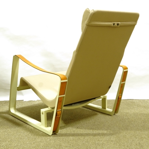 344 - A Vitra Cite Lounge Chair, by Jean Prouve, with maker's marks and labels