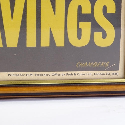 414 - For A Certain Harvest Invest in National Savings, original National Savings Committee poster, design... 