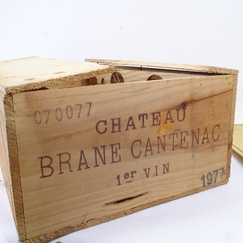 679 - 6 bottles of red Bordeaux wine, 1977 Chateau Brane-Cantenac, Margaux, 2nd growth Grand Cru Classe, i... 