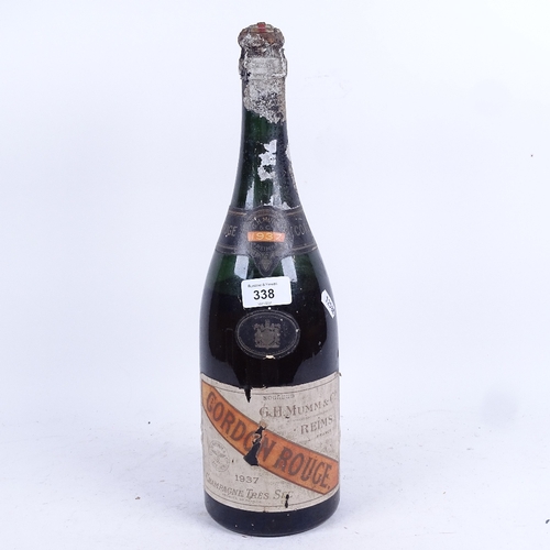 338 - A magnum of Mumm & Co Cordon Rouge Champagne Tres Sec 1937