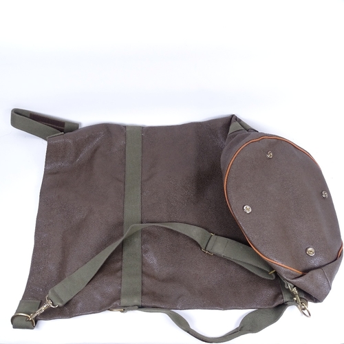 352 - A Mulberry canvas weekender bag, no. 811481, length 79cm