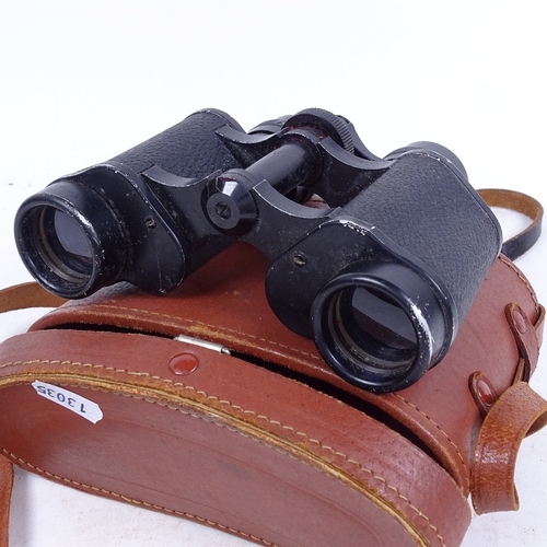 360 - Leather-cased Rolex 8x30 binoculars