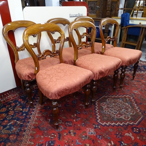 2036 - A set of 6 19th century mahogany balloon-back dining chairs