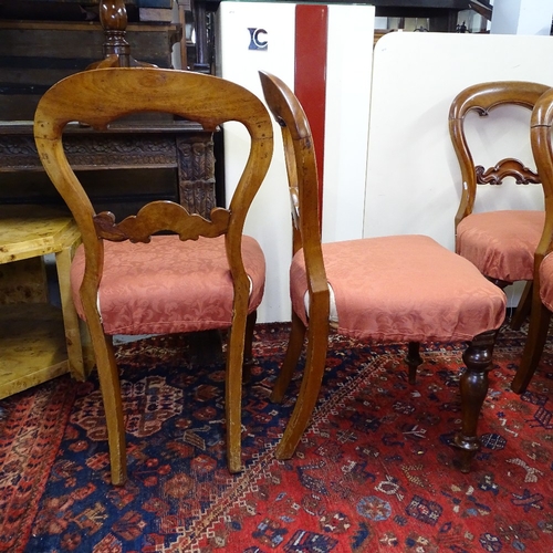 2036 - A set of 6 19th century mahogany balloon-back dining chairs