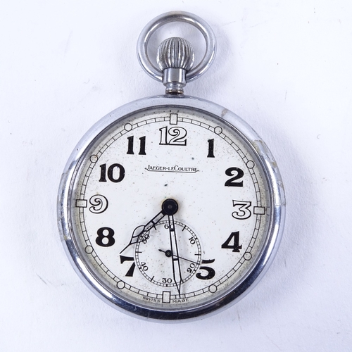 1008 - JAEGER LECOULTRE - a Second World War Period nickel-cased Military issue RAF Observer's open-face to... 