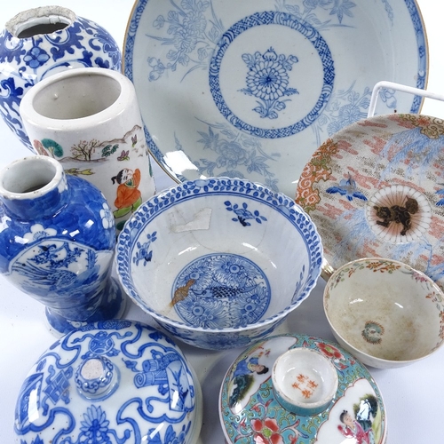 178 - A group of Chinese porcelain, mostly A/F