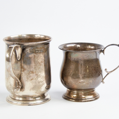 1214 - 2 George V silver christening tankards, examples by Robert Pringle & Sons, and William Suckling Ltd,... 