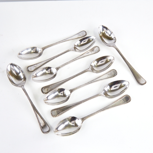 1248 - A set of 9 George V silver teaspoons, by Joseph Rodgers & Sons Ltd, hallmarks Sheffield 1929, length... 