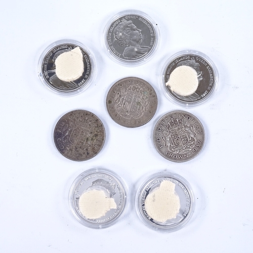 260 - A group of silver and nickel commemorative coins