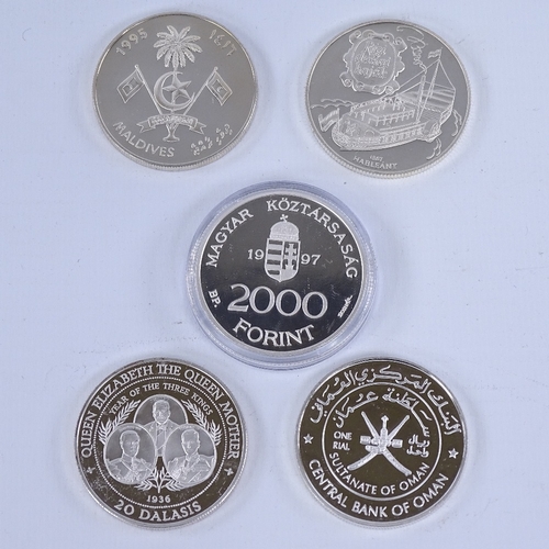 277 - 5 silver proof coins