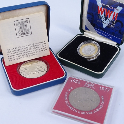 279 - 3 commemorative coins, including 2 silver (3)