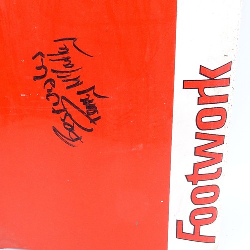 188 - FORMULA 1 MOTOR RACING INTEREST - a Footwork carbon fibre nose fin, signed in pen by Derek Warwick, ... 