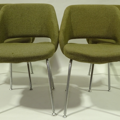 2065 - EERO SAARINEN FOR KNOLL, set of 4 No 72 chairs, H75cm W80cm.