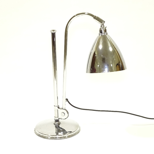 2136 - DUDLEY BEST (1892-1984) FOR BEST & LLOYD, BRITISH, designed in the 1930s' Bestlite BL1 chromed table... 