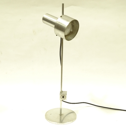 2148 - PETER NELSON FOR ARCHITECTURAL LIGHTING Ltd, BRITISH, a 1960s' designed aluminium desk lamp, height ... 