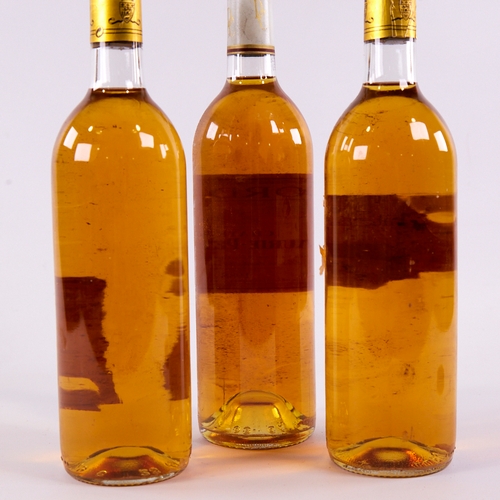 200 - 3 bottles of dessert wine, 1 bottle Cordier, 1988 Chateau Lafaurie-Peyraguey, Sauternes, 2 bottles C... 