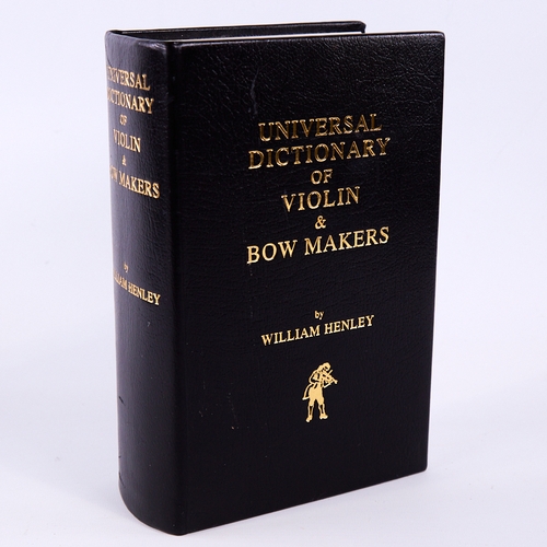 William Henley book - Universal Dictionary of Violin and Bow