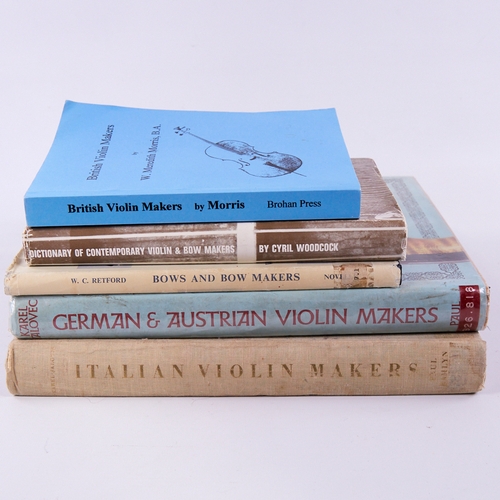 400 - Karel Jalovec, two books, Italian Violin makers and German and Austrian Violin makers with 3 other b... 