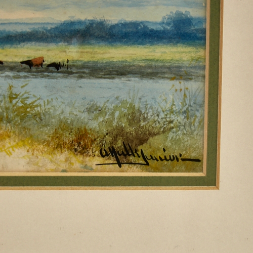 2771 - Abraham Hulk Jnr, watercolour, landscape, signed, 6.5