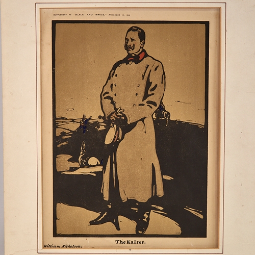 2776 - William Nicholson, lithograph, the Kaiser, published 1899, image 12.5