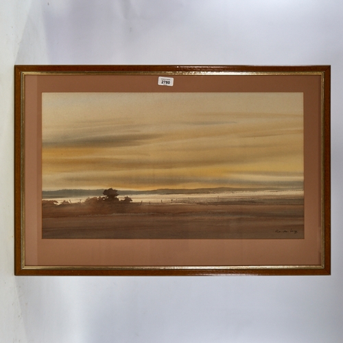 2780 - Gordon Legg (born 1932), watercolour landscape, signed, 15