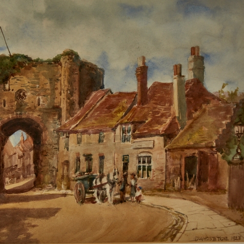 2786 - Francis Tighe, watercolour, Landgate Rye, signed and dated 1928, 10