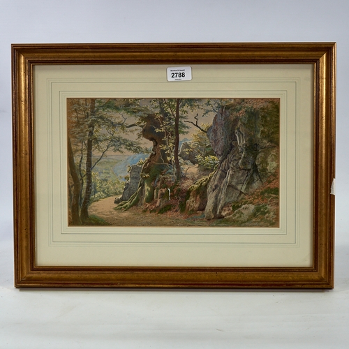 2788 - William Biscombe Gardner, watercolour, landscape near Tunbridge Wells, signed, 8