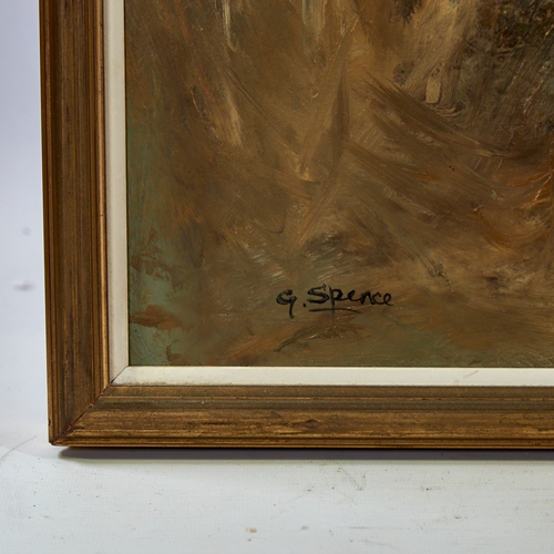 2798 - George Spence, oil on board, old farmhouse Perthshire, signed, 27