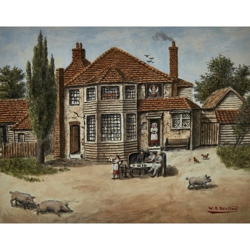 2802 - William Skelton, watercolour, The Queen's Head and Artichoke, Albany Street Regents Park London 1819... 