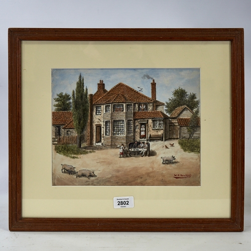 2802 - William Skelton, watercolour, The Queen's Head and Artichoke, Albany Street Regents Park London 1819... 