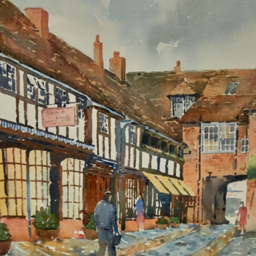 2812 - John Bryce (born 1934), watercolour, street scene, signed, 14