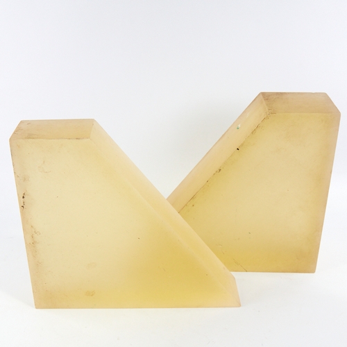 2062 - VICTOR ANTON (1909-80), mid century 2 section perspex sculpture, height 30cm.