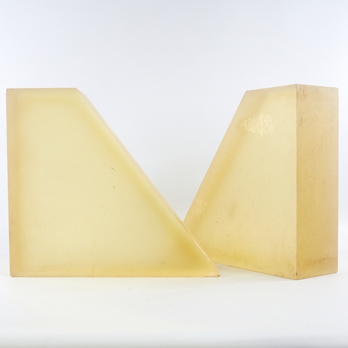 2063 - VICTOR ANTON (1909-80),  mid century 2 section perspex sculpture, height 30cm.