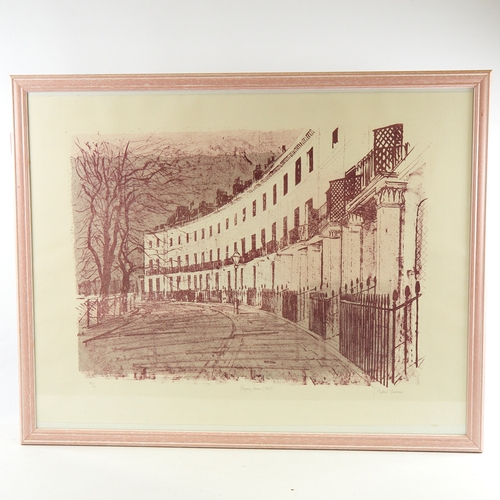 2132 - ROBERT TAVERNER (1920-2004), Lithograph, Regency Houses (no. 7), signed in pencil, no. 20/20, image ... 