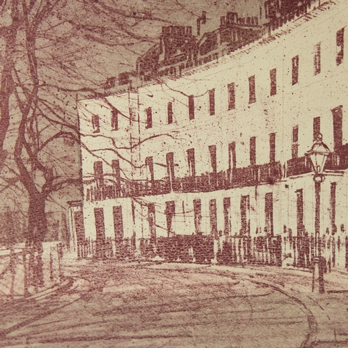 2132 - ROBERT TAVERNER (1920-2004), Lithograph, Regency Houses (no. 7), signed in pencil, no. 20/20, image ... 