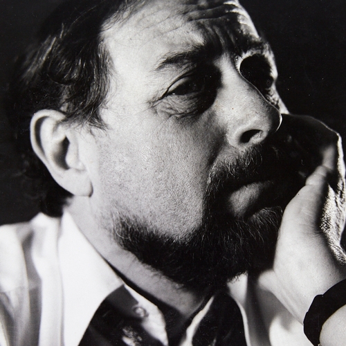 2185 - DERRY MOORE (b 1937), a vintage portrait photograph of Tennessee Williams, 1960s',  23cm x 23cm, unf... 