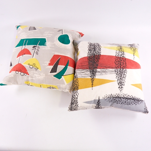 2046 - LUCIENNE DAY, 6 contemporary cushions in mid-century fabrics including Lucienne Day's 