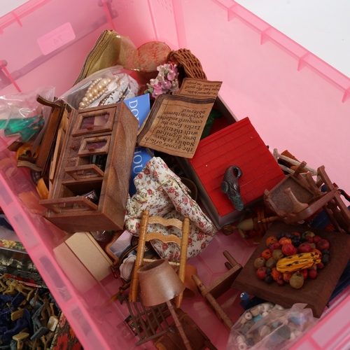 74 - A large quantity of various doll's house furniture (boxful)