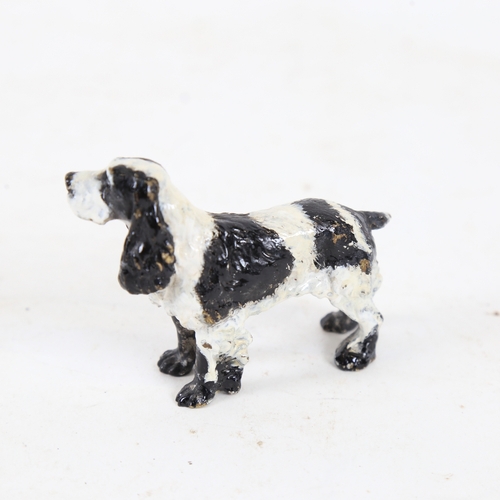 188 - A miniature cold painted bronze Spaniel dog figure, length 8cm, height 5.5cm