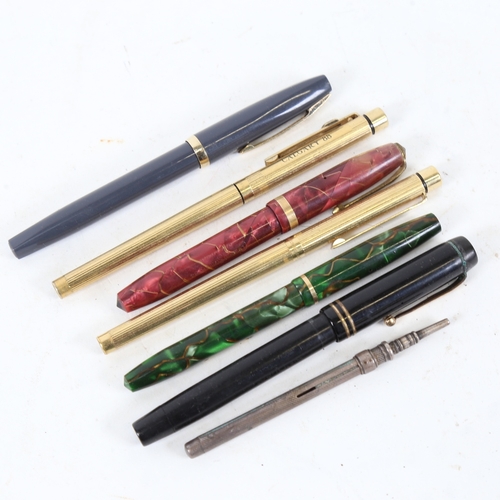 191 - Various pens and propelling pencils, makers include Sampson Mordan, Conway Stewart, Sheaffer etc (7)