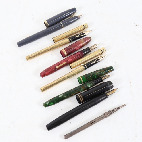 191 - Various pens and propelling pencils, makers include Sampson Mordan, Conway Stewart, Sheaffer etc (7)