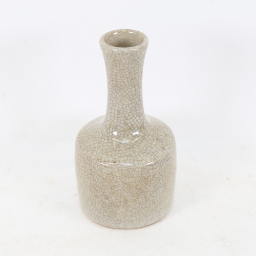 246 - A Chinese crackle glaze narrow-neck vase, height 14.5cm