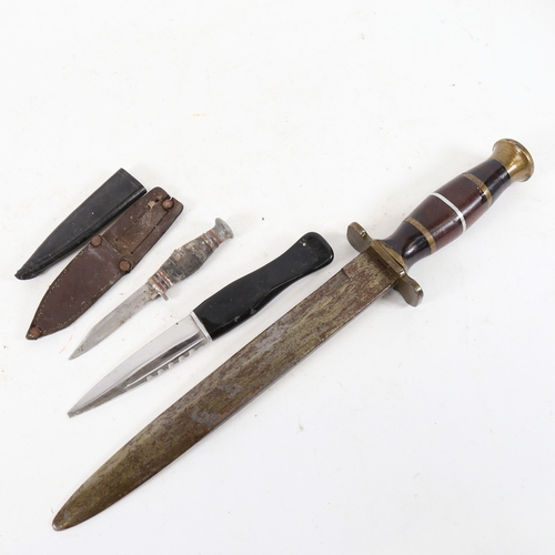 271 - 3 modern knives, including Skean Dhu, blade length 9cm (3)