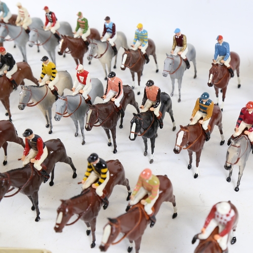 282 - A Vintage full set of the Complete Range of Britains Racing Colours of Famous Owners lead jockey and... 