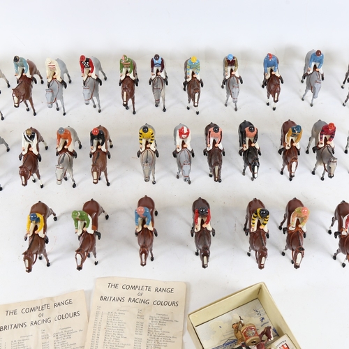 282 - A Vintage full set of the Complete Range of Britains Racing Colours of Famous Owners lead jockey and... 