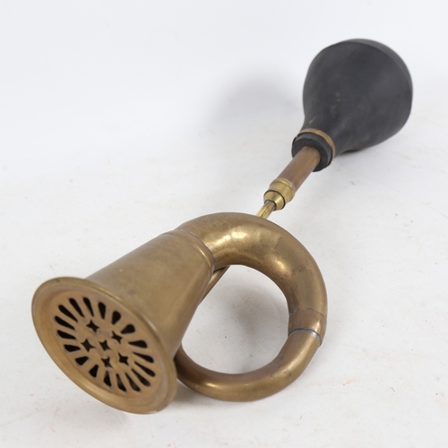 298 - A Vintage car horn, length 40cm