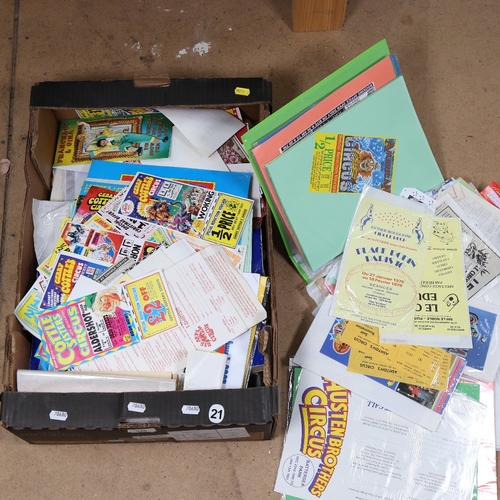 346 - A box of ephemera relating to circuses