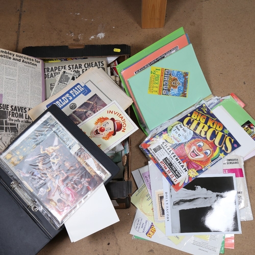 346 - A box of ephemera relating to circuses