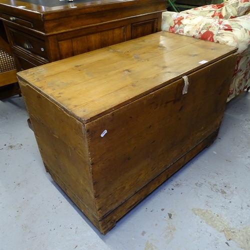 2063 - A Victorian pine toolbox, W91cm